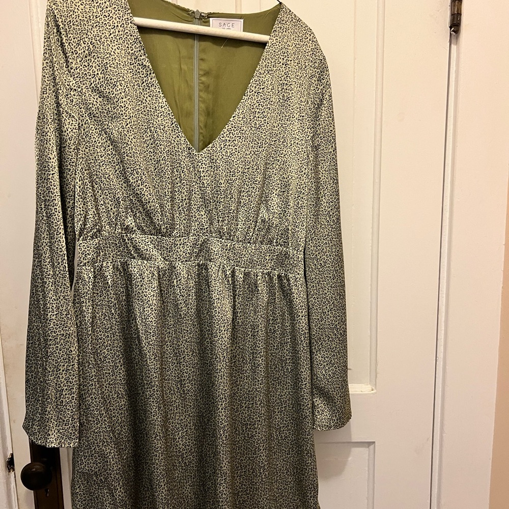 Sage The Label Olive Long Sleeve Dress